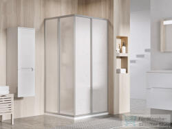 RAVAK SUPERNOVA SRV2+SRV2 100x100 cm-es tolóajtós, sarokbelépős zuhanykabin, szatén/pearl 14VA0UO211SET100100 (14VA0UO211SET100100)