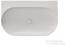 RAVAK YARD 80 konzollal falra szerelhető mosdó csaplyuk-és túlfolyó nélkül, Smoke Grey XJX0O080000 (XJX0O080000)