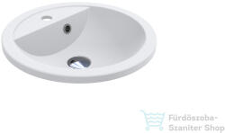 LunArt Daphne 43 cm-es beépíthető öntöttmárvány mosdó, matt fehér 5999123014313 (5999123014313)