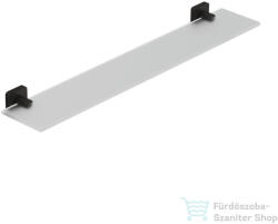 Kludi VELA S üveg polc, szálcsiszolt fegyvermetál 25973N2 (25973N2)