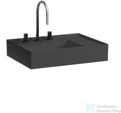 Laufen Kartell By Laufen 60x46 cm-es mosdó 3 csaplyukkal, Graphite matt H8183347581581 (H8183347581581)