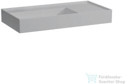 Laufen Kartell By Laufen 90x46 cm-es mosdó csaplyuk és túlfolyó nélkül, matt szürke H8103387591121 (H8103387591121)