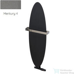 Radeco ORRO 990x280 ovális design radiátor törölközőtartó nélkül, MERKURY 4 (metál szürke) színben (Radeco_ORRO_MERKURY4)