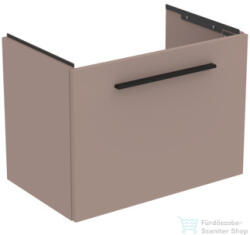 Ideal Standard I. Life S 60x37, 5 cm-es 1 fiókos fali szekrény mosdó és fogantyú nélkül, Greige matt T5292NH (T5292NH)