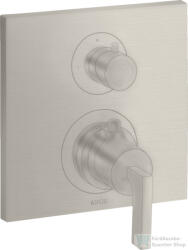 Hansgrohe AXOR Citterio falsík alatti termosztátos kád/zuhany csaptelep alaptest nélkül, rozsdamentes acél hatású 39700800 (39700800)