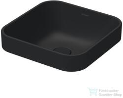 Duravit HAPPY D. 2 PLUS 40x40 cm-es ráültethető csiszolt mosdó Wondergliss bevonattal, antracit matt, 23594013001 (23594013001)