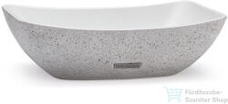 S.V.I.S. Design mosdó 50 cm VIRGO SANDBLASTED - natúr, dekor nélkül, matt lakk UBX. VIRGO. SB. 050.000. 00.00. 1 (UBX_VIRGO_SB_050_000_00_00_1)