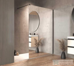 Kolpa San Calypso WO UNI 120 zuhanyfal, fekete profil, tükörüveg 661260 (661260)