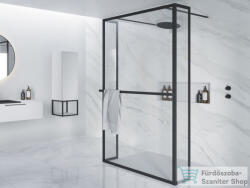 RIHO Lucid GD404 120 cm-es matt fekete zuhanyfal GD312B030 (G005039121)