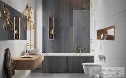 Radaway Essenza Pro PNJ II 90 kádparaván, szálcsiszolt arany 10101090-99-01 (10101090-99-01)