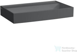 Laufen Kartell By Laufen 80x46 cm-es mosdó csaplyuk és túlfolyó nélkül, graphite matt H8103367581121 (H8103367581121)