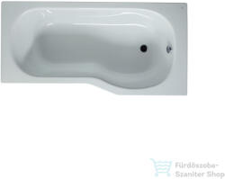 Jika TIGO 160x80 cm-es aszimmetrikus kád előlapos beépítéshez, láb és lefolyó nélkül, jobbos, fehér H2222100000001 (H2222100000001)