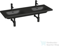 Jika MIO N 130x45 cm-es fali dupla mosdó, matt fekete H8147147161041 (H8147147161041)