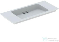 Geberit ONE 90x40 cm-es mosdó One bútorhoz csaplyuk-és túlfolyó nélkül, KeraTect mázzal, fényes fehér takarólappal, fehér 500.395. 01.3 (500395013)