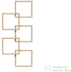 Radeco LOCO 5 1540x685 design radiátor, SATURN 4 (metál bézs) színben, balos (Radeco_LOCO_5_B_SATURN4)