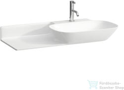 Laufen Ino 90x45 cm-es mosdó túlfolyó nélkül, pult a bal oldalon, matt fehér H8133017571111 (H8133017571111)