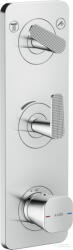 Hansgrohe AXOR CITTERIO C termosztátos falsík alatti kád /zuhany csaptelep rombuszmetszéses fogantyúval, króm 49701000 (49701000)