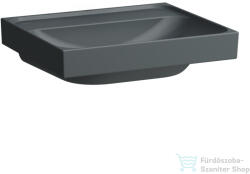 Laufen MEDA 55x46 cm-es falra/bútorra szerelhető mosdó túlfolyó és csaplyuk nélkül, matt grafit H8101127581121 (H8101127581121)