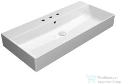 SAPHO GSI KUBE X kerámiamosdó, ExtraGlaze, 3 furattal, 100x47cm (9423311) (9423311) - furdoszoba-szaniter