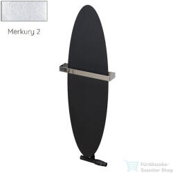 Radeco ORRO 990x280 ovális design radiátor törölközőtartó nélkül, MERKURY 2 (ezüst) színben (Radeco_ORRO_MERKURY2)