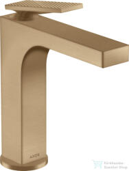 Hansgrohe AXOR CITTERIO 160 mosdó csaptelep nem zárható leeresztővel, rombuszmetszéses fogantyúval, szálcsiszolt bronz 39081140 (39081140)