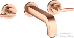 Hansgrohe AXOR Citterio falsík alatti mosdó csaptelep 22, 2 cm-es kifolyóval, polírozott vörös arany hatású 39147300 (39147300)
