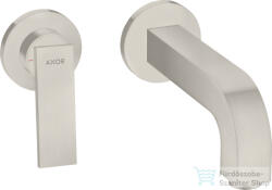 Hansgrohe AXOR CITTERIO falsík alatti mosdó csaptelep 22 cm-es kifolyóval, nem zárható leeresztővel, rozsdamentes acél hatású 39121800 (39121800)