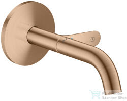 Hansgrohe AXOR ONE Select falsík alatti mosdó csaptelep 16 cm-es kifolyóval, szálcsiszolt vörös arany hatású 48180310 (48180310)