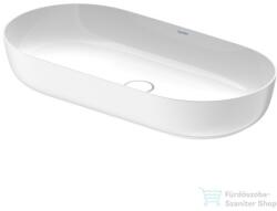 Duravit LUV 800x400 mm-es ráültethető mosdó Wondergliss bevonattal, fehér/szatén fehér matt, 03798026001 (03798026001)