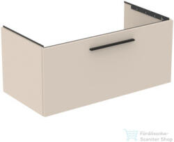Ideal Standard I. Life B 100x50, 5 cm-es 1 fiókos fali szekrény mosdó és fogantyú nélkül, Sand beige matt T5275NF (T5275NF)