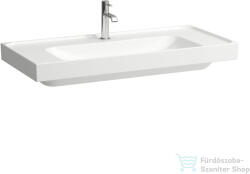 Laufen MEDA 100x46 cm-es falra/bútorra szerelhető, csiszolt aljú mosdó túlfolyó nélkül, matt fehér H8161197571111 (H8161197571111)