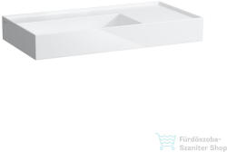 Laufen Kartell By Laufen 90x46 cm-es mosdó csaplyuk és túlfolyó nélkül, LCC Active bevonattal, fehér H810338A001121 (H810338A001121)