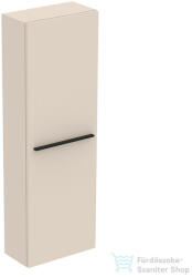 Ideal Standard I. Life S 40x21x120 cm-es 1 ajtós szekrény fogantyú nélkül, Sand beige matt T5289NF (T5289NF)