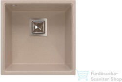 LunArt Bende 42x42 cm-es öntött gránit aláépíthető mosogató medence szifon nélkül, Beige 5999123007551 (5999123007551)