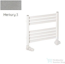 Radeco PINO K AK1-400/EP 415x430 törölközőszárítós radiátor, MERKURY 3 (metál világosszürke) színben (Radeco_PINO_K_AK1_400_EP_MERKURY3)