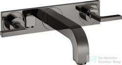Hansgrohe AXOR Citterio falsík alatti mosdó csaptelep 22, 6 cm-es kifolyóval, polírozott fekete króm 39148330 (39148330)