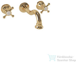 Bugnatese LADY falsík alatti mosdó csaptelep 19 cm-es kifolyóval, belső egységgel, click-clack leeresztővel, Sárgaréz 965SCON (965SCON)