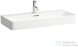 Laufen Val SaphirKeramik 95x42 cm-es csiszolt aljú mosdó, LCC bevonattal, fehér H8162874001041 (H8162874001041)
