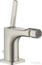 Hansgrohe AXOR Citterio E bidé csaptelep automata leeresztővel, rozsdamentes acél hatású 36120800 (36120800)