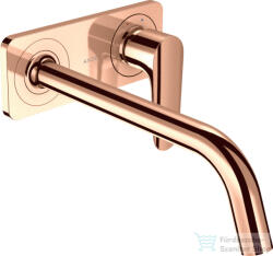 Hansgrohe AXOR Citterio M falsík alatti mosdó csaptelep 22, 7 cm-es kifolyóval, nem zárható leeresztővel, polírozott vörös arany hatású 34115300 (34115300)