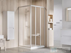 RAVAK SUPERNOVA ASDP3+APSS 100x75 cm-es tolóajtós zuhanykabin fix oldalfallal, szatén/grape 00VA0UR2ZGSET100APSS75 (00VA0UR2ZGSET100APSS75)