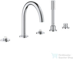 GROHE ATRIO PRIVATE 5 üléses kádtöltő csaptelep fogantyú és alaptest nélkül, Króm 25224000 (25224000)