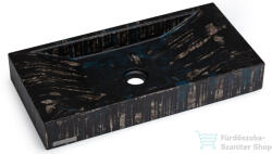 S.V.I.S. Design mosdó 60 cm SIRIUS BASIC - BLACKSMITH, fekete-kék, matt lakk UBX. SIRIUS. BC. 060.000. BS. 02.1 (UBX_SIRIUS_BC_060_000_BS_02_1)