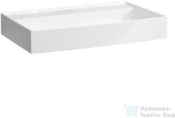 Laufen Kartell By Laufen 80x46 cm-es mosdó csaplyuk és túlfolyó nélkül, LCC bevonattal, fehér H8103364001121 (H8103364001121)