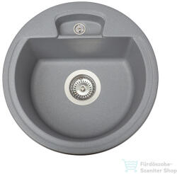 LunArt Carl 44, 6 cm-es öntött gránit mosogató medence szifon nélkül, Szürke 5999861632992 (5999861632992)