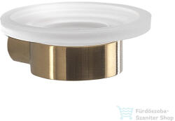 SAPHO PIRENEI szappantartó, matt arany/tejüveg (PI1188) (PI1188) - furdoszoba-szaniter