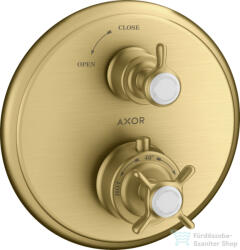 Hansgrohe Axor Montreux termosztátos falsík alatti kád/zuhany csaptelep, szálcsiszolt arany hatású 16800250 (16800250)