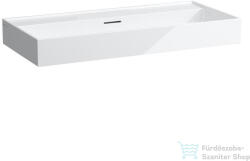 Laufen Kartell 100x46 cm-es csiszolt aljú mosdó csaplyuk nélkül, fehér H8163370001091 (H8163370001091)