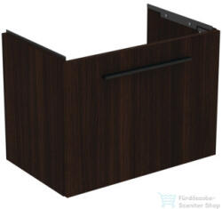 Ideal Standard I. Life S 60x37, 5 cm-es 1 fiókos fali szekrény mosdó és fogantyú nélkül, Coffee oak T5292NW (T5292NW)