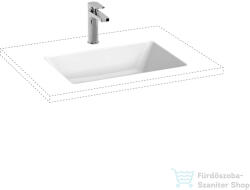 Jika CUBITO 53, 5x37 cm-es alulról beépíthető, csaplyuk nélküli mosdó Jika Perla bevonattal, fehér H8164221001091 (H8164221001091)